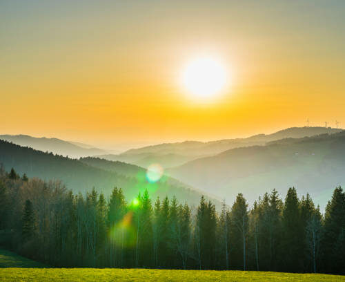 Schwarzwald Sonnenuntergang